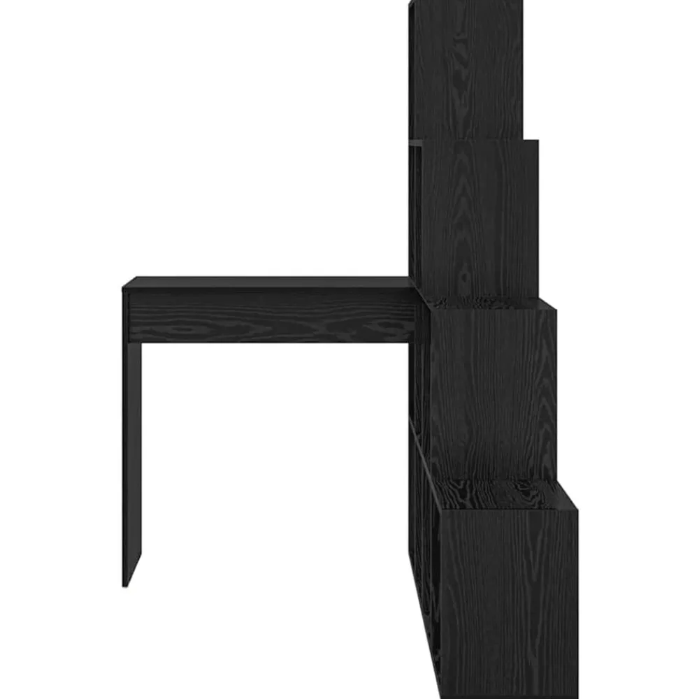 vidaXL Escritorio de Esquina 101,5 x 149,5 x 149,5 cm Roble negro Clearance
