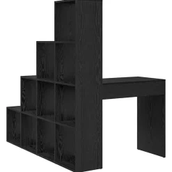 vidaXL Escritorio de Esquina 101,5 x 149,5 x 149,5 cm Roble negro Clearance