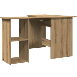 vidaXL Mobiliario De Oficina-Escritorio de esquina madera contrachapada 120x140x75 cm