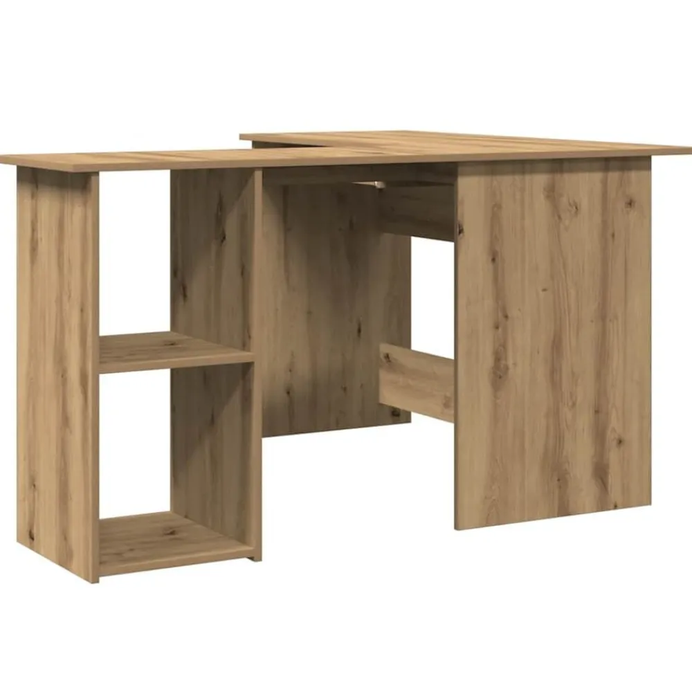 vidaXL Mobiliario De Oficina-Escritorio de esquina madera contrachapada 120x140x75 cm