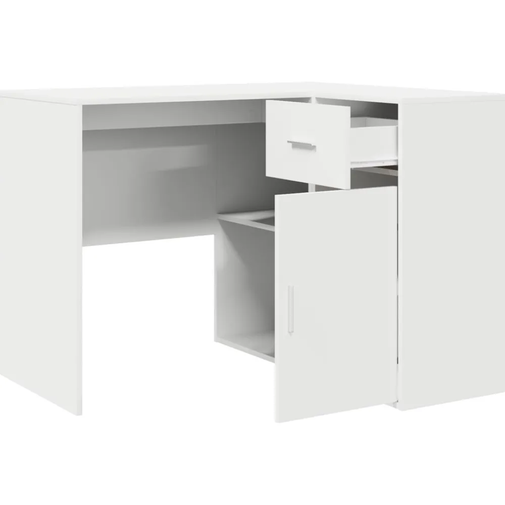 vidaXL Mobiliario De Oficina-Escritorio de Esquina con cajón 102 x 88 x 75 cm