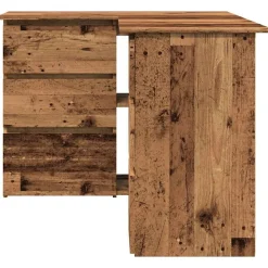 vidaXL Mobiliario De Oficina-Escritorio de esquina madera contrachapada madera envejecida