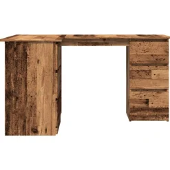 vidaXL Mobiliario De Oficina-Escritorio de esquina madera contrachapada madera envejecida