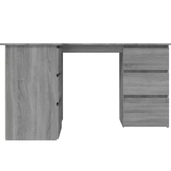 vidaXL Mobiliario De Oficina-Escritorio de esquina contrachapada 145x100x76 cm