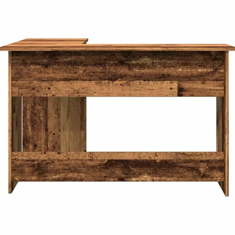 vidaXL Mobiliario De Oficina-Escritorio de esquina madera contrachapada madera vieja