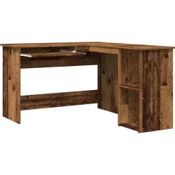vidaXL Mobiliario De Oficina-Escritorio de esquina madera contrachapada madera vieja