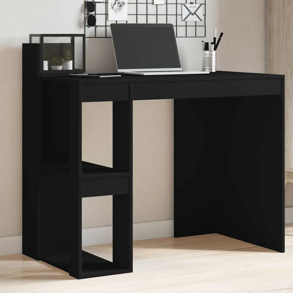 vidaXL Mobiliario De Oficina-Escritorio de madera de ingeniería 103,5x56,5x94 cm