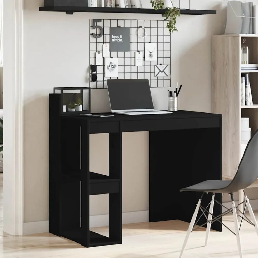 vidaXL Mobiliario De Oficina-Escritorio de madera de ingeniería 103,5x56,5x94 cm