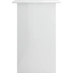 vidaXL Mobiliario De Oficina-Escritorio de madera contrachapada blanco brillo 90x50x74 cm