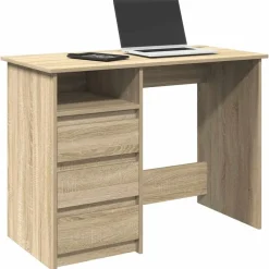 vidaXL Mobiliario De Oficina-Escritorio de madera de ingeniería 102x50x75 cm