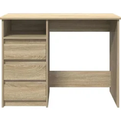 vidaXL Mobiliario De Oficina-Escritorio de madera de ingeniería 102x50x75 cm