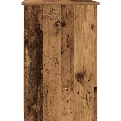 vidaXL Escritorio de madera ingeniería madera envejecida 102x50x76 cm Madera antigua