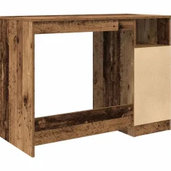 vidaXL Escritorio de madera ingeniería madera envejecida 102x50x76 cm Madera antigua