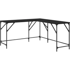 vidaXL Mobiliario De Oficina-Escritorio de madera de ingeniería 149x149x75 cm