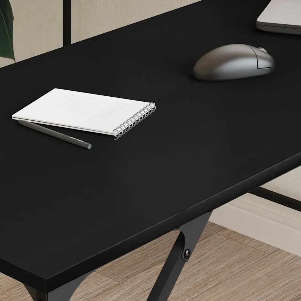vidaXL Mobiliario De Oficina-Escritorio de madera de ingeniería 149x149x75 cm