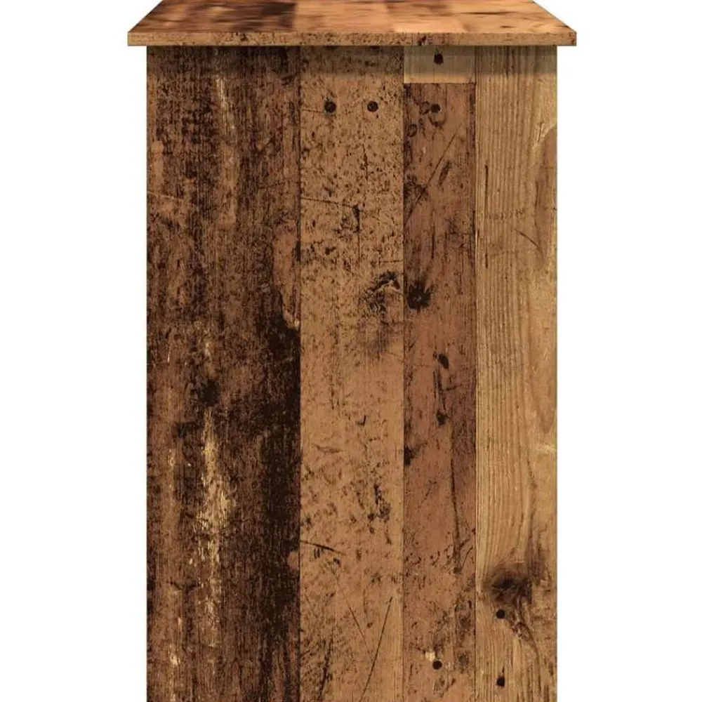 vidaXL Mobiliario De Oficina-Escritorio de madera de ingeniería envejecida 100x50x76 cm