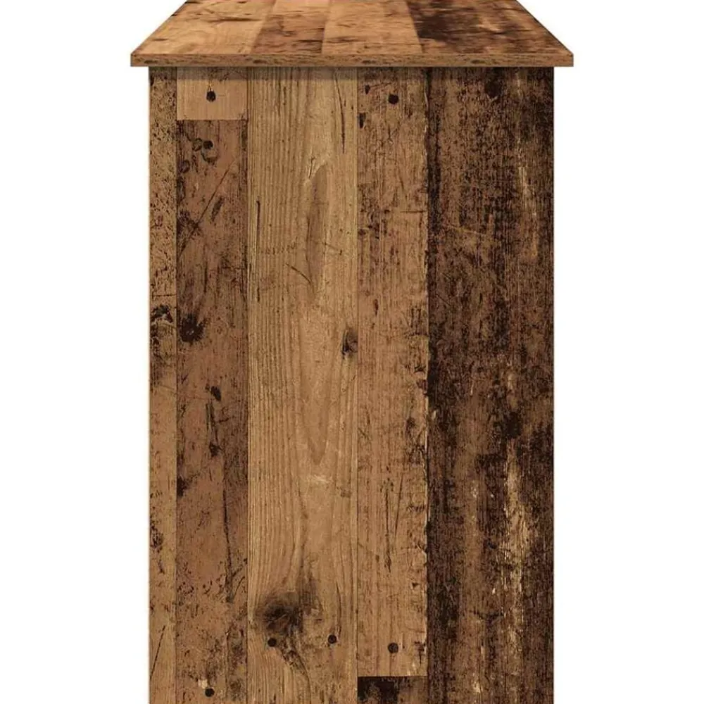 vidaXL Escritorio de madera de ingeniería madera vieja 102x50x75 cm Madera antigua Hot