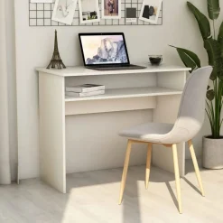 vidaXL Mobiliario De Oficina-Escritorio de madera contrachapada 90x50x74 cm
