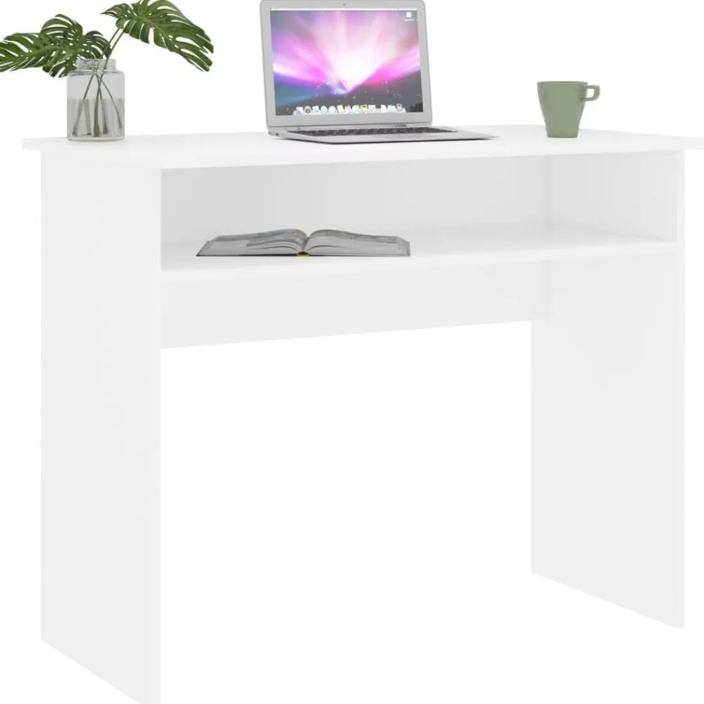 vidaXL Mobiliario De Oficina-Escritorio de madera contrachapada 90x50x74 cm