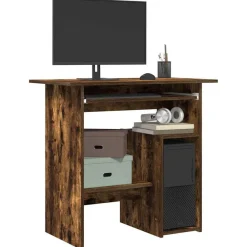 vidaXL Mobiliario De Oficina-Escritorio de madera contrachapada 80x45x74 cm