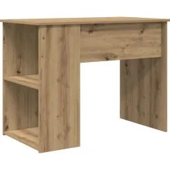 vidaXL Mobiliario De Oficina-Escritorio de madera de ingeniería roble artesano 100x55x75 cm