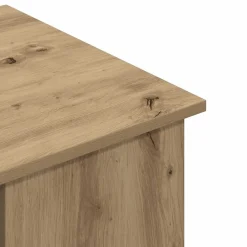 vidaXL Mobiliario De Oficina-Escritorio de madera de ingeniería roble artesano 100x55x75 cm