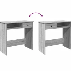 vidaXL Mobiliario De Oficina-Escritorio de madera contrachapada 80x40x75 cm