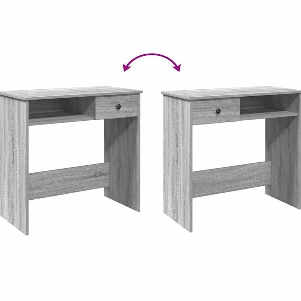 vidaXL Mobiliario De Oficina-Escritorio de madera contrachapada 80x40x75 cm