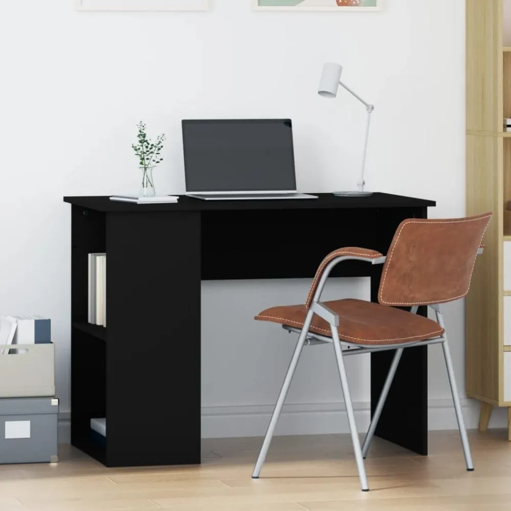 vidaXL Mobiliario De Oficina-Escritorio de madera contrachapada 100x55x75 cm