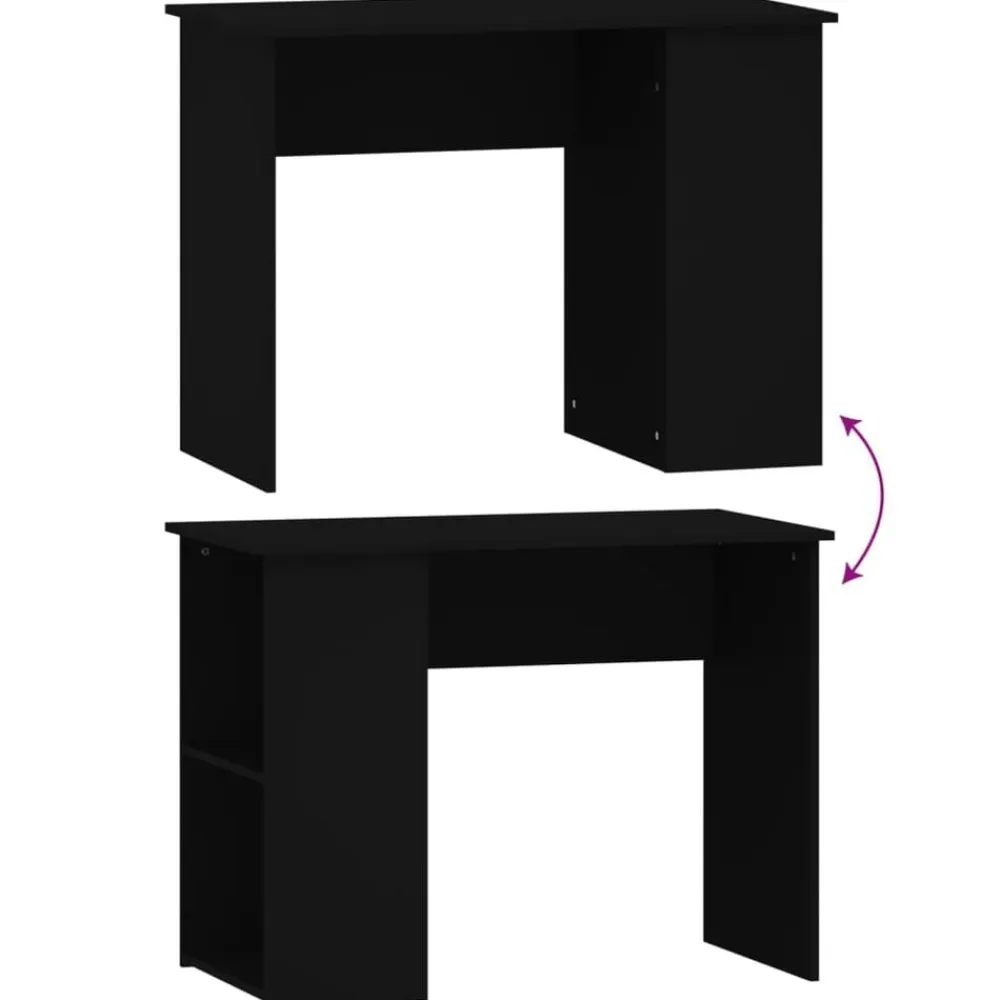 vidaXL Mobiliario De Oficina-Escritorio de madera contrachapada 100x55x75 cm