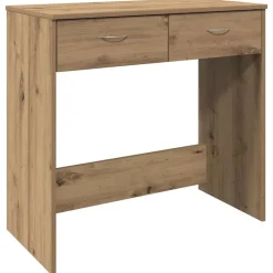 vidaXL Mobiliario De Oficina-Escritorio de madera de ingeniería roble artisian 80x40x75 cm