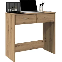 vidaXL Mobiliario De Oficina-Escritorio de madera de ingeniería roble artisian 80x40x75 cm