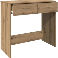 vidaXL Mobiliario De Oficina-Escritorio de madera de ingeniería roble artisian 80x40x75 cm