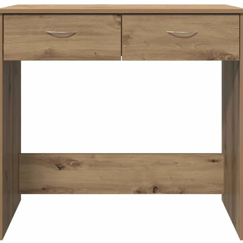 vidaXL Mobiliario De Oficina-Escritorio de madera de ingeniería roble artisian 80x40x75 cm