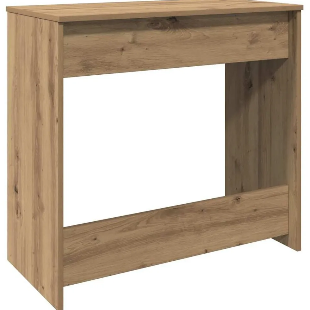 vidaXL Mobiliario De Oficina-Escritorio de madera de ingeniería roble artisian 80x40x75 cm
