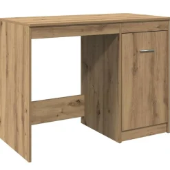 vidaXL Escritorio de madera de ingeniería 100x50x76 cm Roble artisan Outlet
