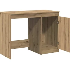 vidaXL Escritorio de madera de ingeniería 100x50x76 cm Roble artisan Outlet