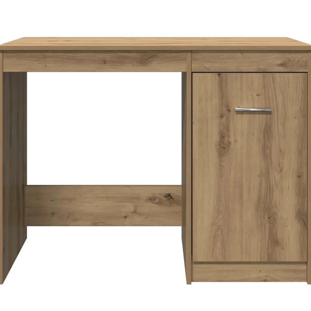 vidaXL Escritorio de madera de ingeniería 100x50x76 cm Roble artisan Outlet