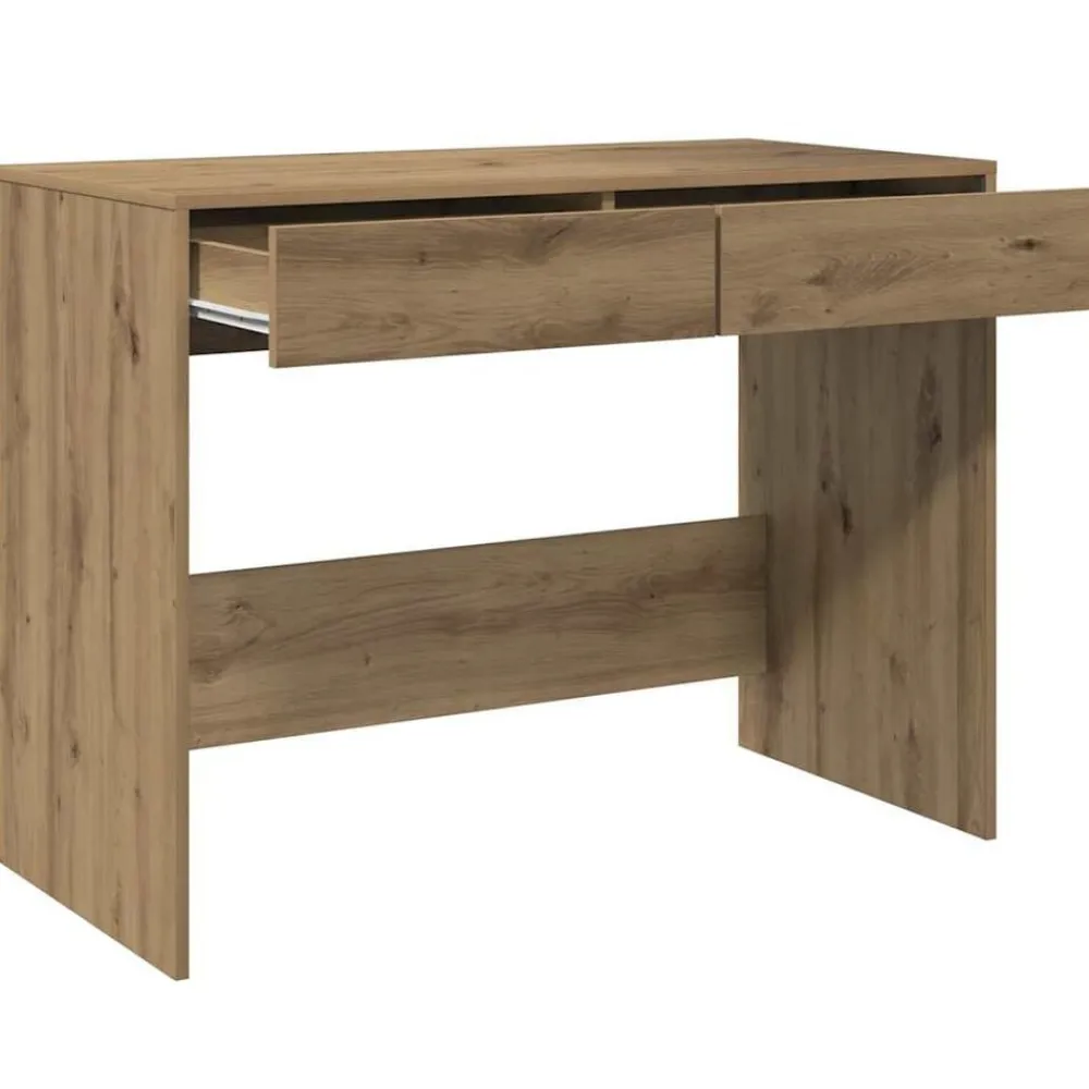 vidaXL Mobiliario De Oficina-Escritorio de madera de ingeniería 101x50x76,5 cm