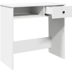 vidaXL Escritorio de madera contrachapada 80x40x75 cm Blanco Outlet
