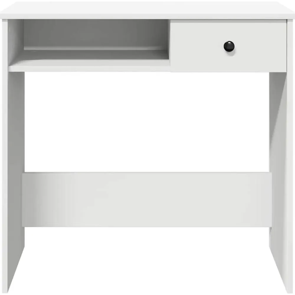 vidaXL Escritorio de madera contrachapada 80x40x75 cm Blanco Outlet