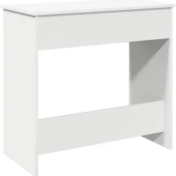 vidaXL Escritorio de madera contrachapada 80x40x75 cm Blanco Outlet