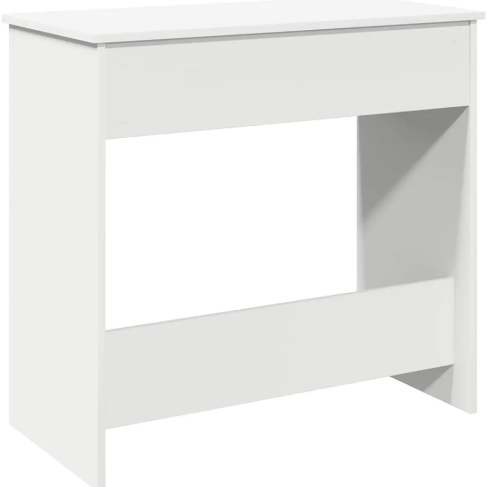 vidaXL Escritorio de madera contrachapada 80x40x75 cm Blanco Outlet