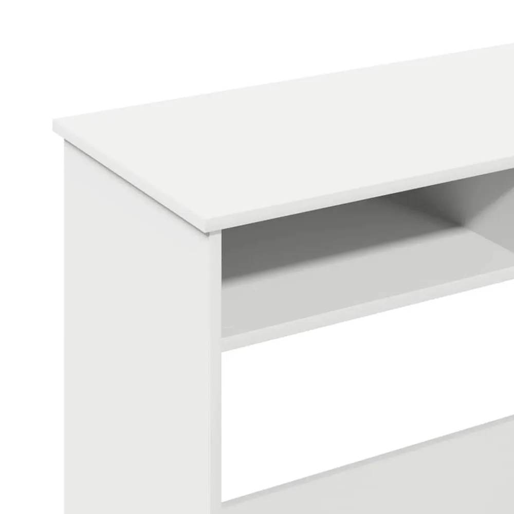 vidaXL Escritorio de madera contrachapada 80x40x75 cm Blanco Outlet