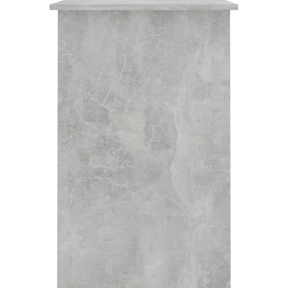 vidaXL Escritorio de madera contrachapada gris hormigón 100x50x76 cm Gris hormigón Online