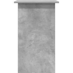 vidaXL Escritorio de madera contrachapada gris hormigón 80x45x74 cm Gris hormigón