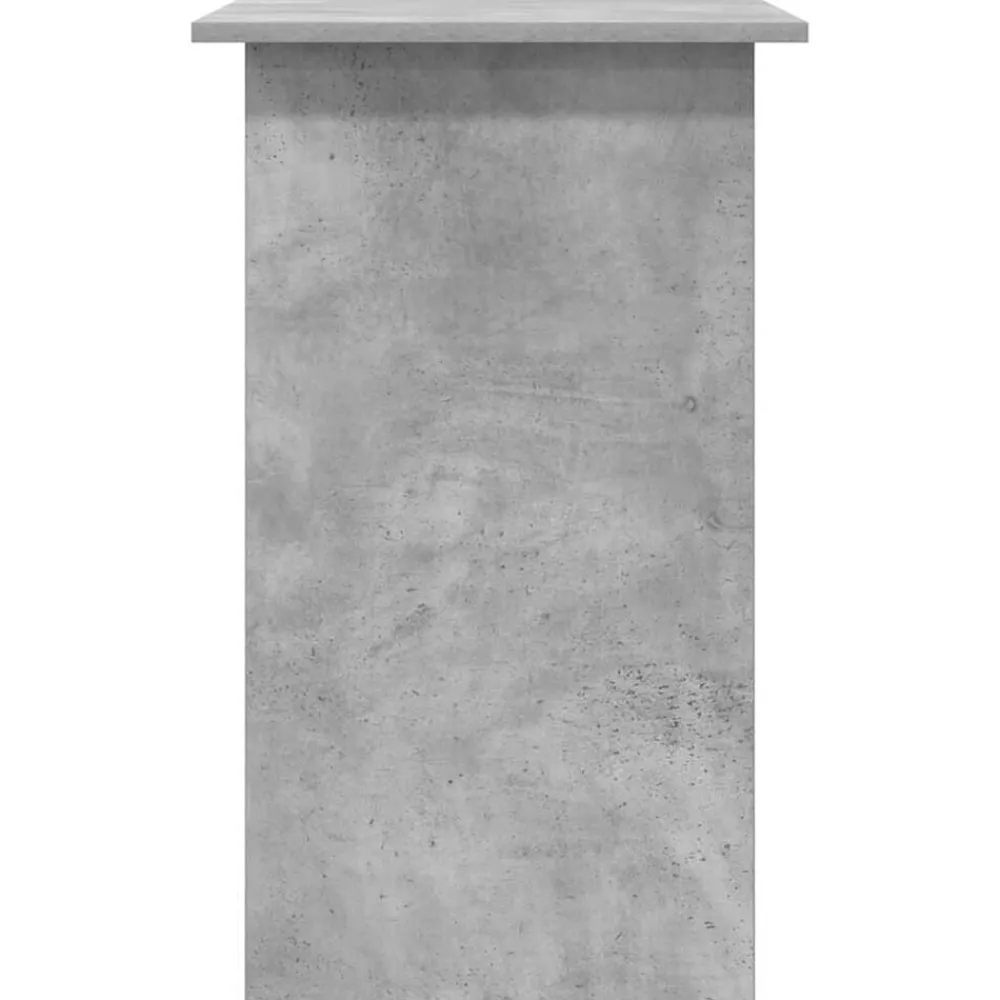 vidaXL Escritorio de madera contrachapada gris hormigón 80x45x74 cm Gris hormigón