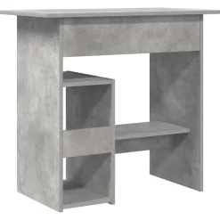 vidaXL Escritorio de madera contrachapada gris hormigón 80x45x74 cm Gris hormigón