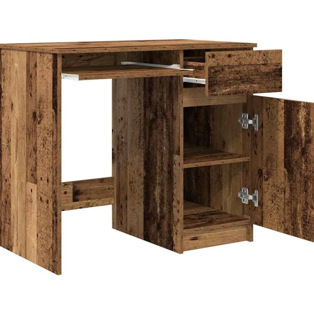 vidaXL Escritorio de madera vieja 86x49x76 cm Madera de ingeniería Madera antigua Online