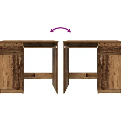 vidaXL Escritorio de madera vieja 86x49x76 cm Madera de ingeniería Madera antigua Online